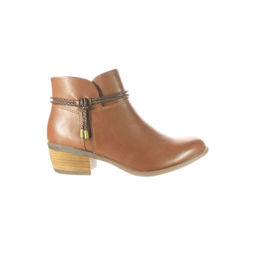 B.O.C. Womens Lindsay Brown Ankle Boots Size 7 Medium (B, M)